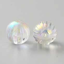 UV Plating Transparent Acrylic Beads&nbsp;LS-OACR-WH20006-08E