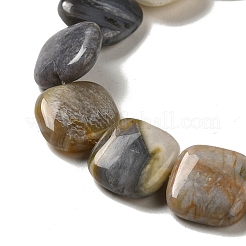 Natural Bamboo Leaf Agate Beads Strands&nbsp;G-NH0014-A01-02
