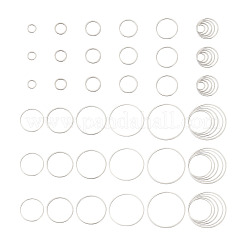 52Pcs 10 Style Brass Linking Rings&nbsp;KK-YS0001-07