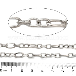 304 Stainless Steel Ring & Oval Link Chains&nbsp;CHS-A016-14P-A