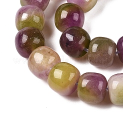 Dyed Natural White Jade Beads Strands&nbsp;G-T138-D14