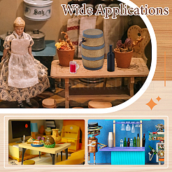 Mini Wooden Wine Barrel&nbsp;DJEW-WH0063-48