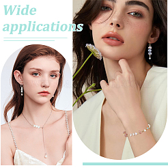 20Pcs 5 Colors Natural Cultured Freshwater Pearl Two Sides Polished Beaded Connector Charms&nbsp;PALLOY-WR00031