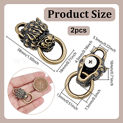 Brass Clasps&nbsp;KK-WH0062-251AB