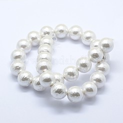 Shell Pearl Beads Strands&nbsp;BSHE-K053-02-10mm