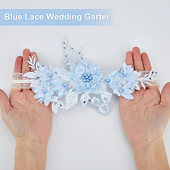 Flower Polyester Garter Leg Ring&nbsp;AJEW-WH0471-09A