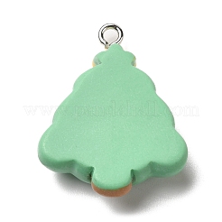 Christmas Opaque Resin Pendants&nbsp;CRES-D016-01G