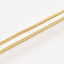 Brass Round Snake Chain Necklace Making&nbsp;MAK-T006-11A-G
