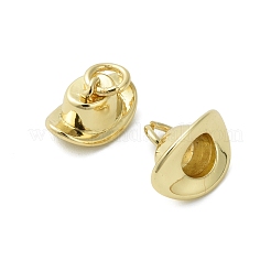 Brass Micro Pave Cubic Zirconia Pendants&nbsp;KK-D384-05G-02