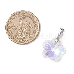 AB Color Plated Glass Pendants&nbsp;PALLOY-JF04596-02