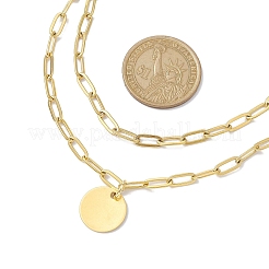 304 Stainless Steel Paperclip Chain Necklaces&nbsp;NJEW-JN04731