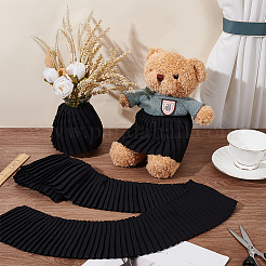 3 Yards Polyester Pleated Lace Ribbons&nbsp;OCOR-WH0089-177A