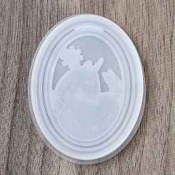 Christmas Series Hanging Tag DIY Pendant Decoration Silicone Molds&nbsp;DIY-M057-03A