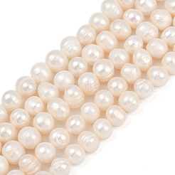 Natural Cultured Freshwater Pearl Beads Strands&nbsp;PEAR-I007-07J-08A