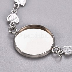 304 Stainless Steel Bracelet Making&nbsp;STAS-WH0014-21P