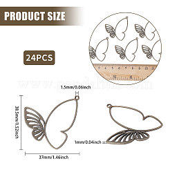 24Pcs Tibetan Style Alloy Pendants&nbsp;FIND-CA0003-25B