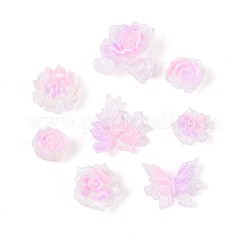 Luminous Flower Resin Cabochons&nbsp;CRES-T025-10C
