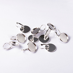 Brass Leverback Earring Findings&nbsp;KK-H024-S-NF