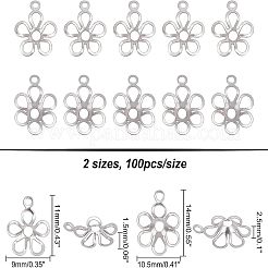 304 Stainless Steel Pendant Open Back Cabochon Settings&nbsp;STAS-UN0013-94P