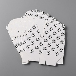 Football Pattern Kraft Paper Candy Boxes&nbsp;CON-WH0084-34A