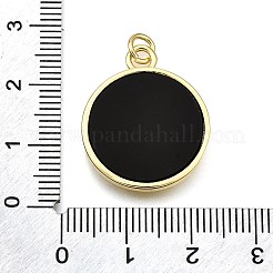 Rack Plating Brass Micro Pave Cubic Zirconia Pendants&nbsp;KK-K401-76G
