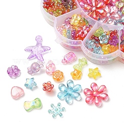 271Pcs 13 Style Transparent Acrylic Beads&nbsp;TACR-YW0001-26