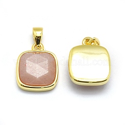Natural Sunstone Pendants&nbsp;G-O176K-04G