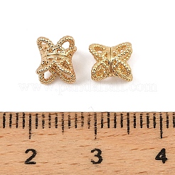 Brass Double Bead Caps&nbsp;KK-K374-23G