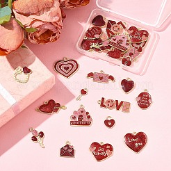 28Pcs 14 Styles Alloy Pendants&nbsp;ENAM-FS0002-84