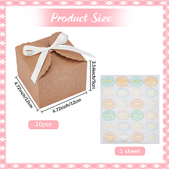 10Pcs Square Paper Storage Boxes&nbsp;CON-SP0001-31B