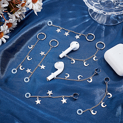 8Pcs 4 Styles Stainless Steel Cuff Earrings&nbsp;EJEW-BM0001-01