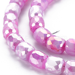 Opaque Baking Paint Glass Beads Strands&nbsp;EGLA-N006-008-B06