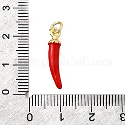 Brass Enamel Pendants&nbsp;KK-F896-01A-G