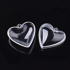 Openable Transparent Plastic Pendants&nbsp;KY-T004-01