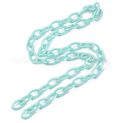 Acrylic Opaque Cable Chains&nbsp;X-PACR-N009-001D
