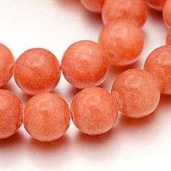 Natural Yellow Jade Beads Strands&nbsp;X-JBR10mm-34