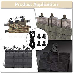 Nylon Pull Tab Accessories&nbsp;FIND-WH0817-191B