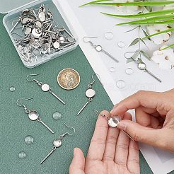 DIY Flat Round Earring with Dome Making Kit&nbsp;DIY-UN0003-41