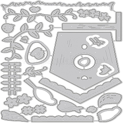 Carbon Steel Cutting Dies Stencils&nbsp;DIY-WH0309-039