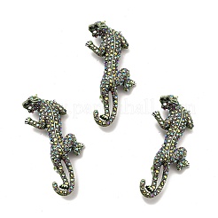 Alloy Rhinestone Brooches&nbsp;X-JEWB-P013-19AS