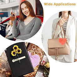 24Pcs Cloth Plush Keychains&nbsp;KEYC-WH0038-68