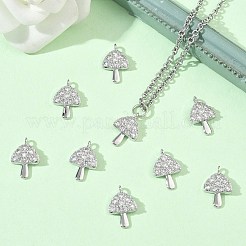 SHEGRACE Brass Micro Pave Cubic Zirconia Pendants&nbsp;XGRQ3D099-503P