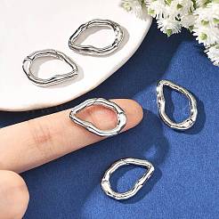 SHEGRACE Brass Spring Gate Rings&nbsp;XGRQ58021-761P