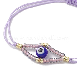 Adjustable Nylon Cord Braided Beads Bracelets&nbsp;BJEW-MZ00161-04