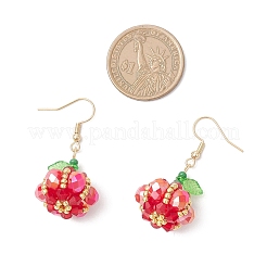 304 Stainless Steel Pumpkin Dangle Earrings&nbsp;EJEW-MZ00514-01