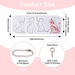 1Pc Cat Shape Quicksand DIY Silicone Mold&nbsp;DIY-TA0009-71