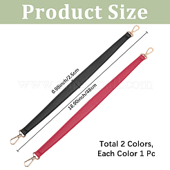2Pcs 2 Colors PU Leather Bag Handles&nbsp;FIND-CL0002-46