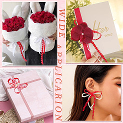 3 Rolls 5 Styles Valentine's Day Polyester Lace Ribbons&nbsp;OCOR-TA0002-19