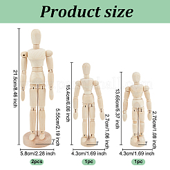 Unfinished Blank Wooden Puppet&nbsp;DIY-OC0002-26