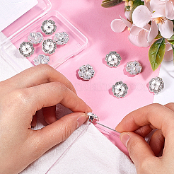 12Pcs Alloy Rhinestone Shank Buttons&nbsp;BUTT-GF0003-66